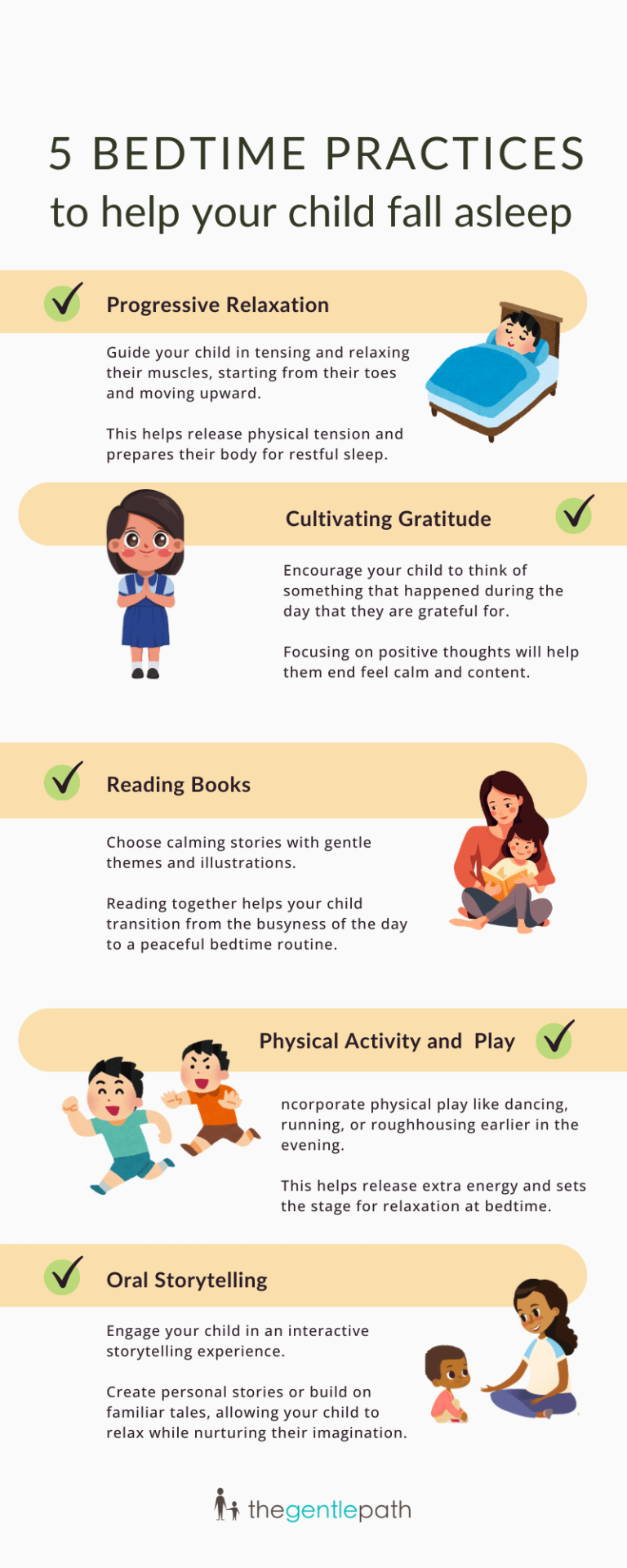 bedtime practices infographic